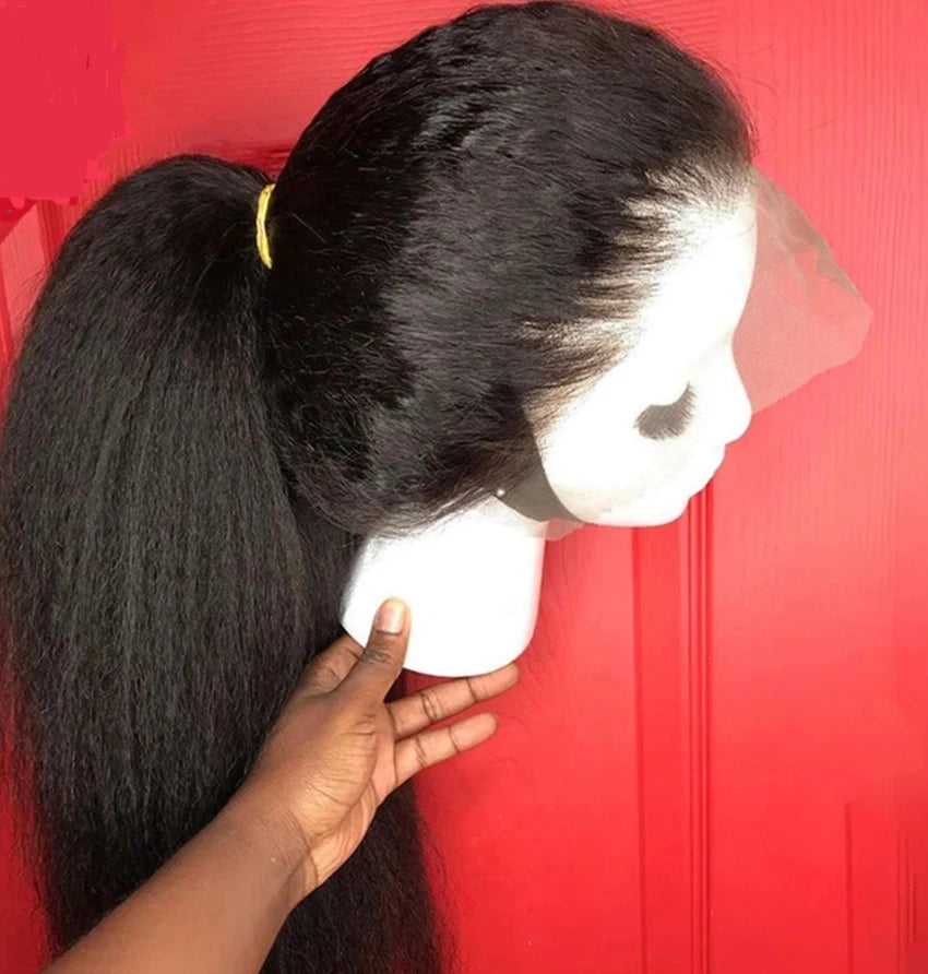 Kinky Straight Human Hair Wig