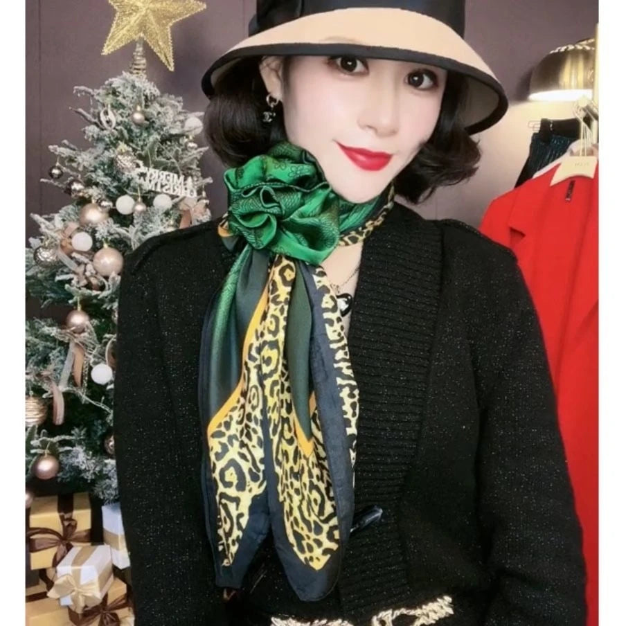 Emerald Green Silk Scarf