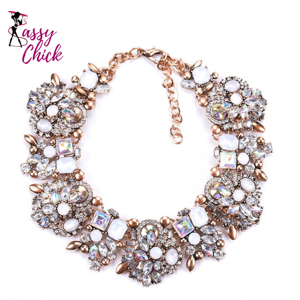 Statement Crystal Bib Necklace