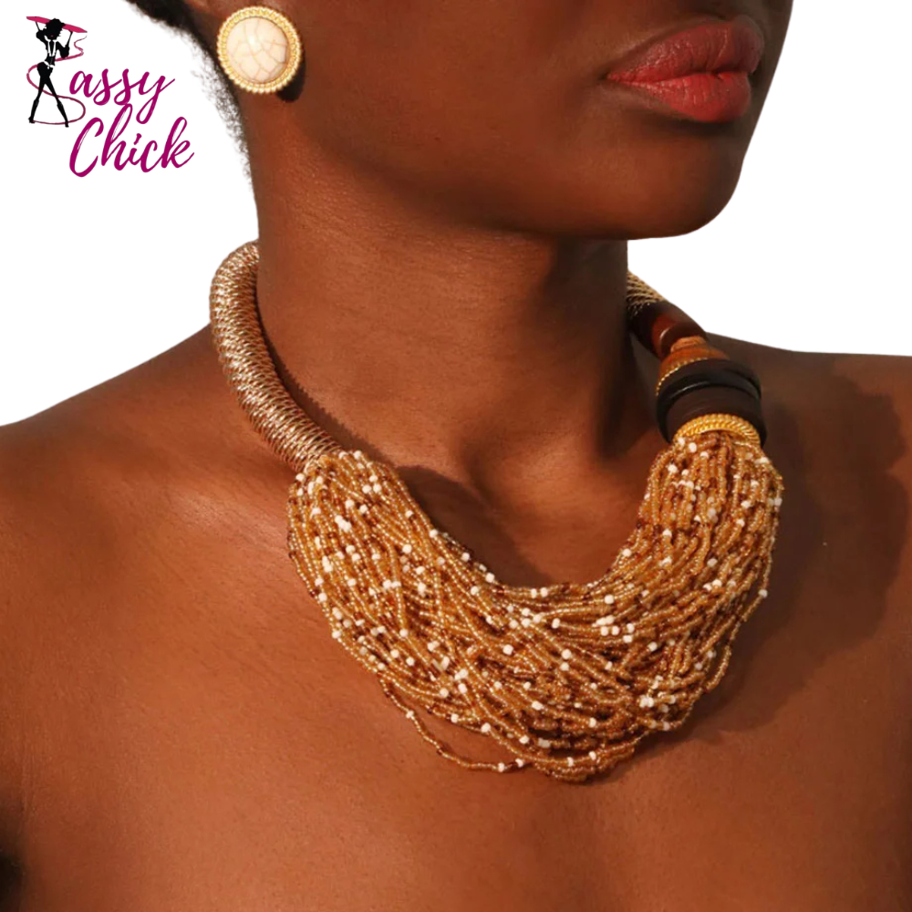 Bohemian Statement Handmade Beach Party Jewelry Necklace