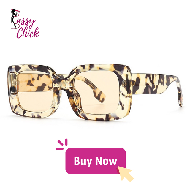 Vintage Classic Big Frame Square Sunglasses