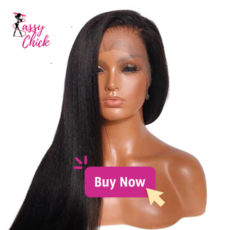 Yaki Straight Human Hair Wig