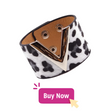 Leopard Wrap Leather Bracelet