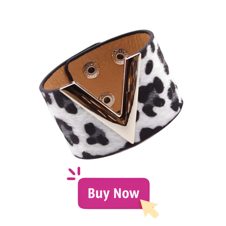 Leopard Wrap Leather Bracelet