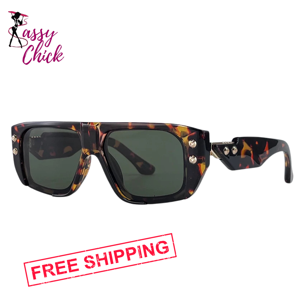 Polarized Punk Square Sunglasses