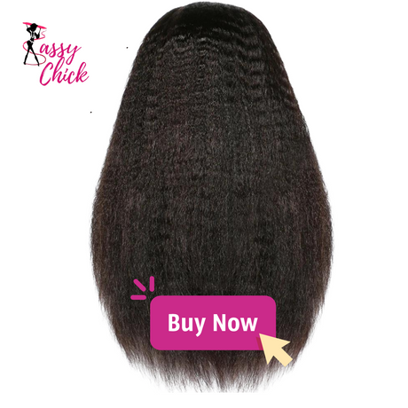 Kinky Straight Human Hair Wig