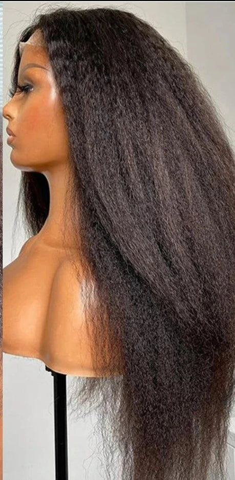 Kinky Straight Human Hair Wig