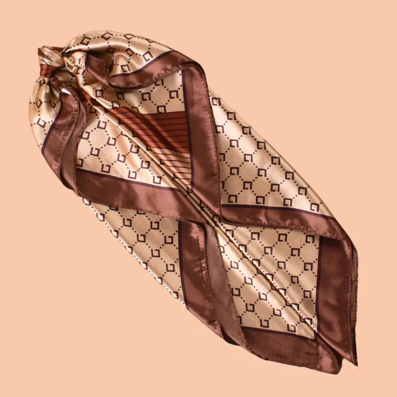 Satin Square Scarf 90*90inch Multi-use Headscarf