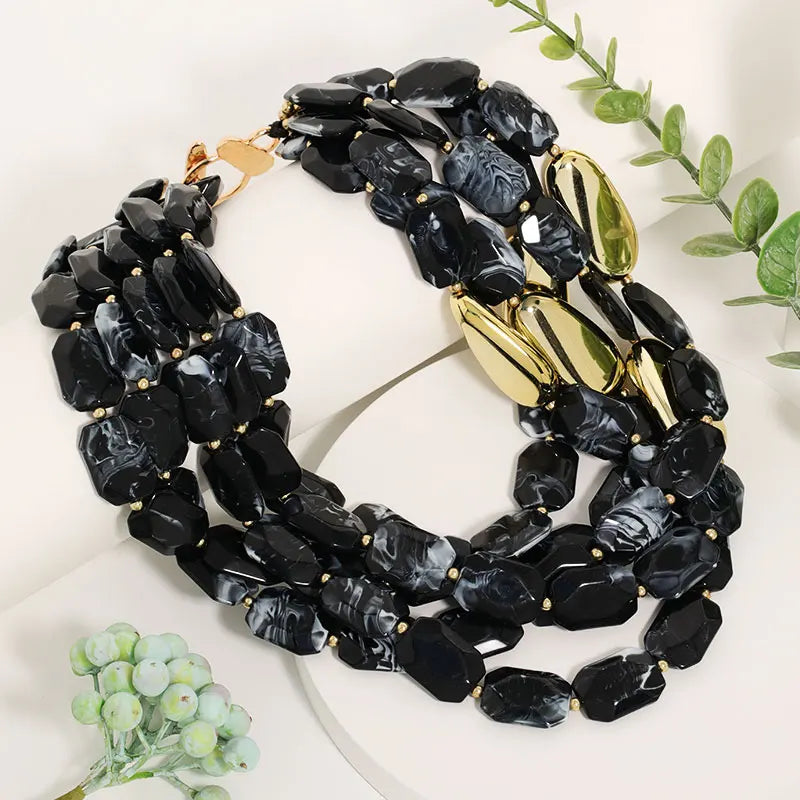 Luxury Retro Multi-layer Beaded Necklace