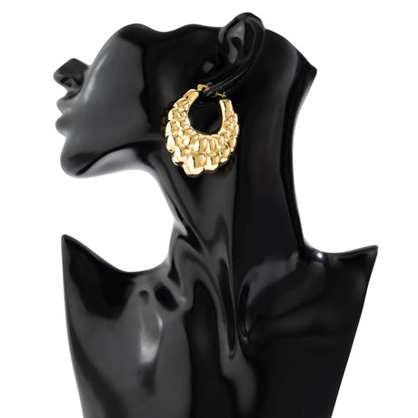 Punk Long Circle Drop Earring