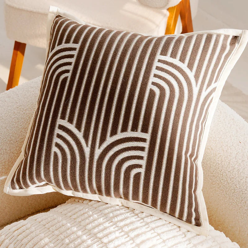 Light Luxury French Stamping Pillow Cover