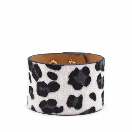 Leopard Wrap Leather Bracelet