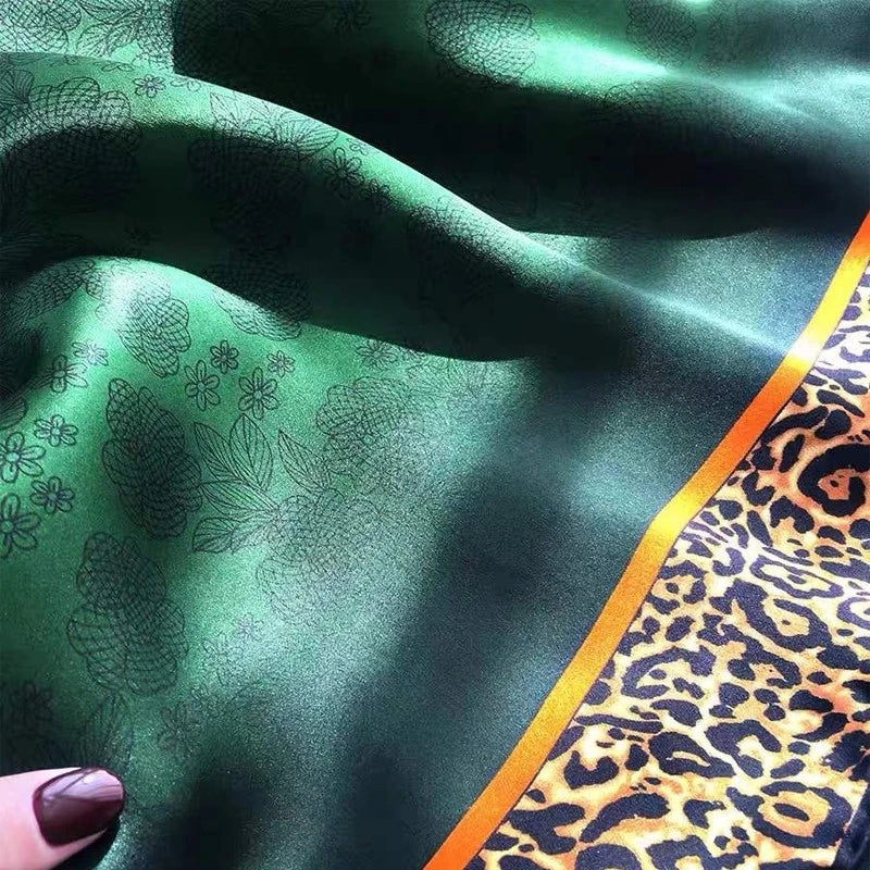 Emerald Green Silk Scarf