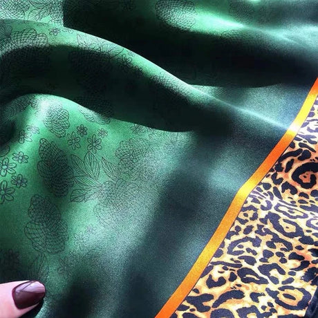 Emerald Green Silk Scarf