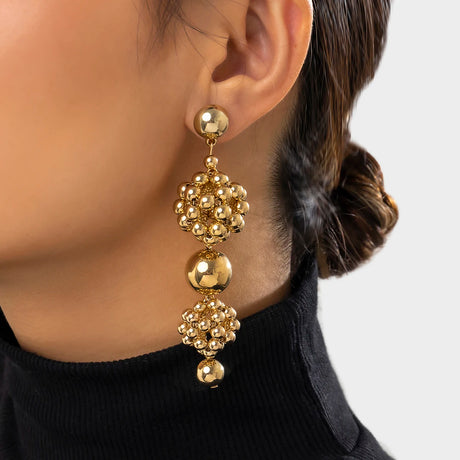 Punk Long Circle Drop Earring