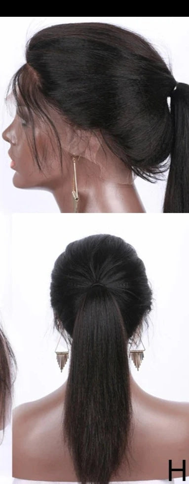 Yaki Straight Human Hair Wig