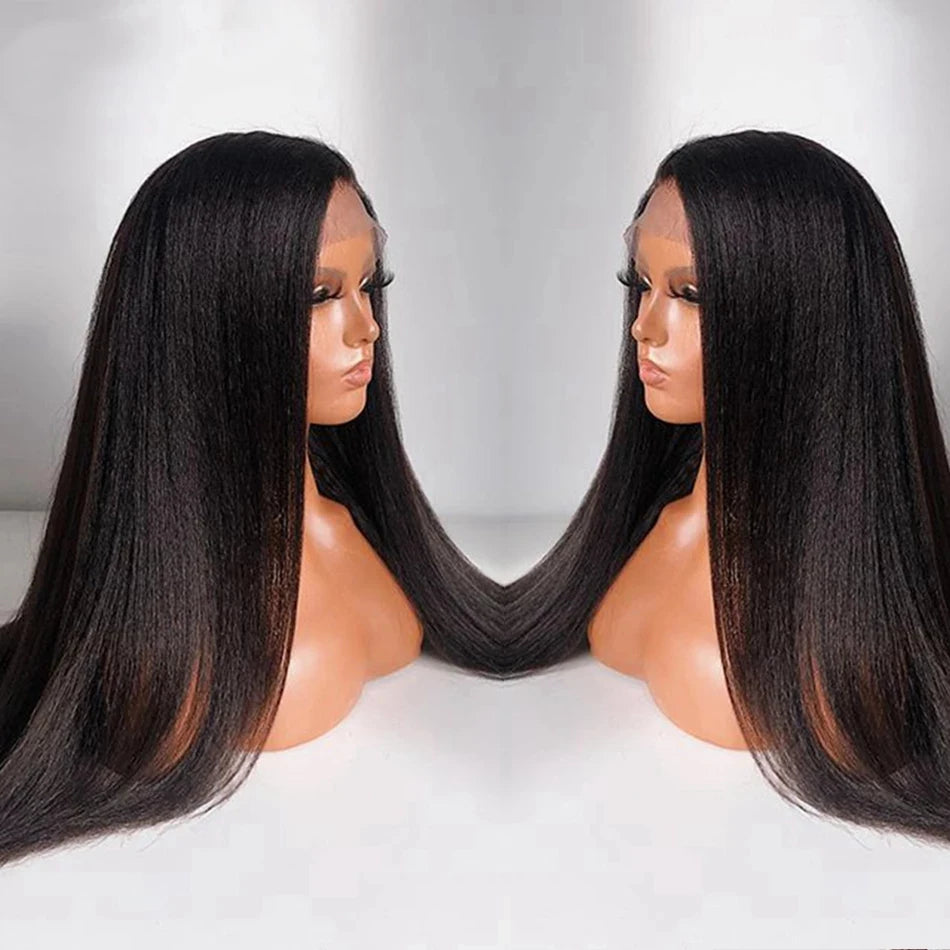 Yaki Straight Human Hair Wig