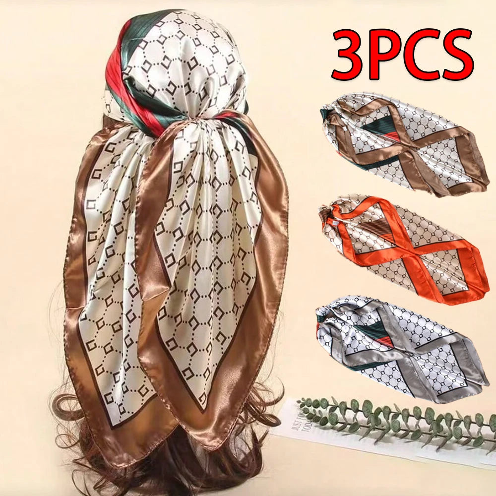 Luxury 90*90cm Square Autumn Accessory Scarf