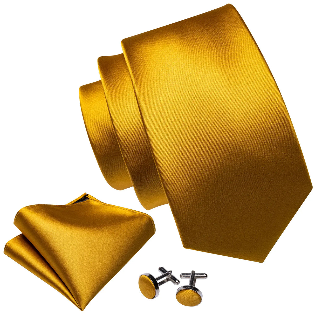 Silk Cufflink Jacquard Necktie Set