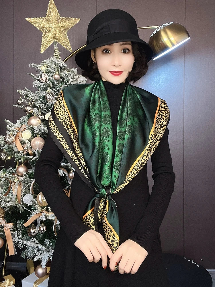 Emerald Green Silk Scarf