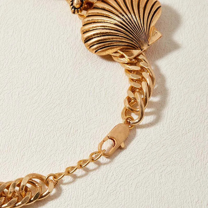 Sea Star Shell Retro Niche Style Necklace