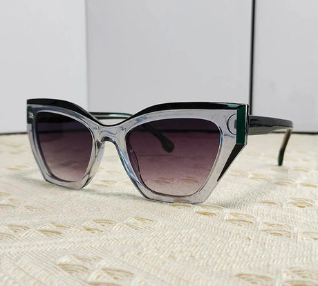 Sexy Cat Eye Punk Sunglasses For Women clear black