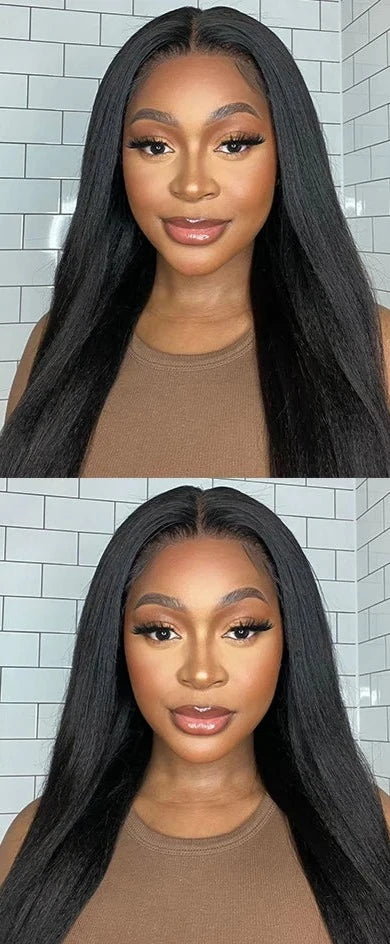 Yaki Straight Human Hair Wig