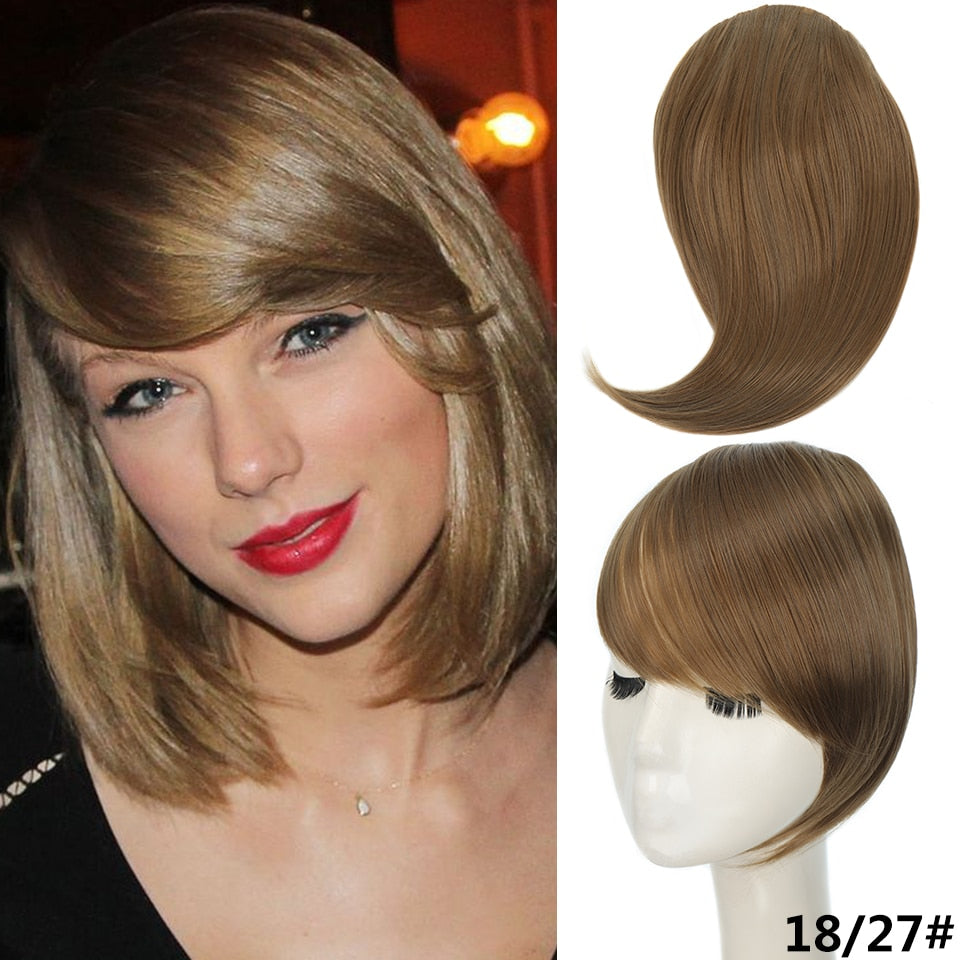 blonde Side Bangs Hair Extensions Clip