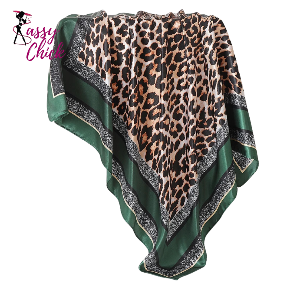 Silk 90cm Scarf Shawl Hijab Sassy Chick Logo