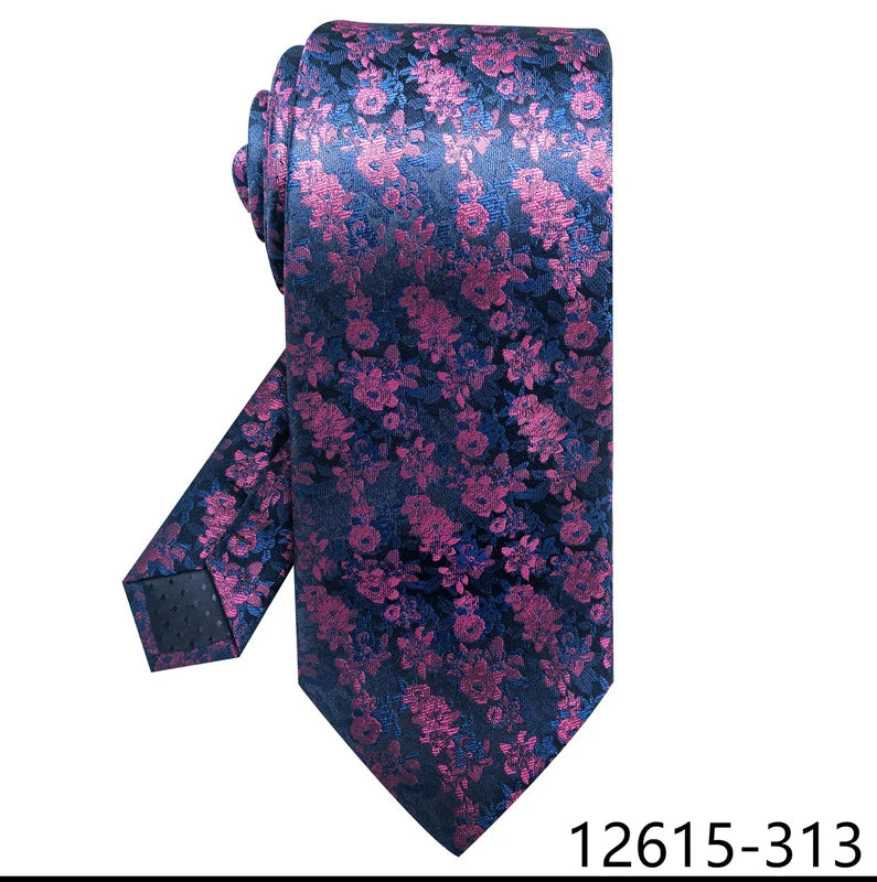 Blue Pink Silk Blue Wedding Accessories Necktie
