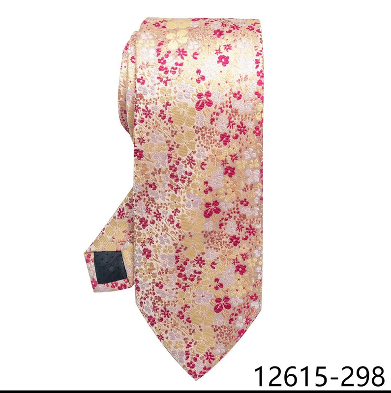 Pink Silk Blue Wedding Accessories Necktie