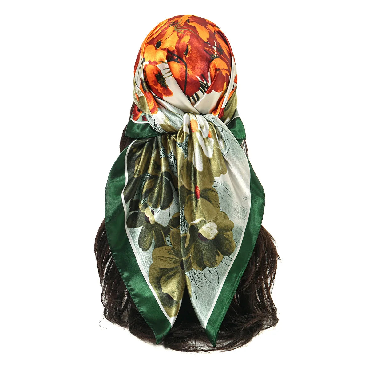 Silk Satin Paisley Wraps Bandana