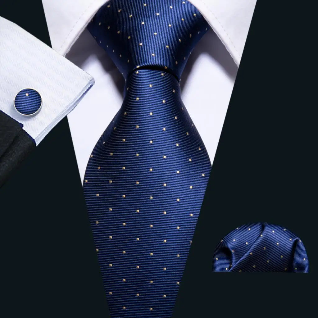 Sky Blue Hanky Cufflinks Set Jacquard Cyan Teal