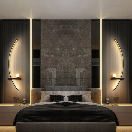 Smart LED wall lamp 55cm or 105cm with remote control and directional lighting
