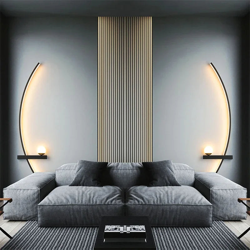 Smart LED wall lamp 55cm or 105cm with remote control and directional lighting