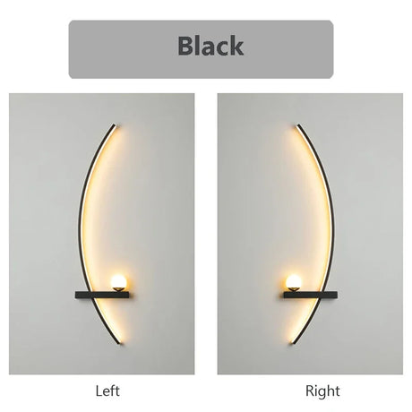 Smart LED wall lamp 55cm or 105cm with remote control and directional lighting