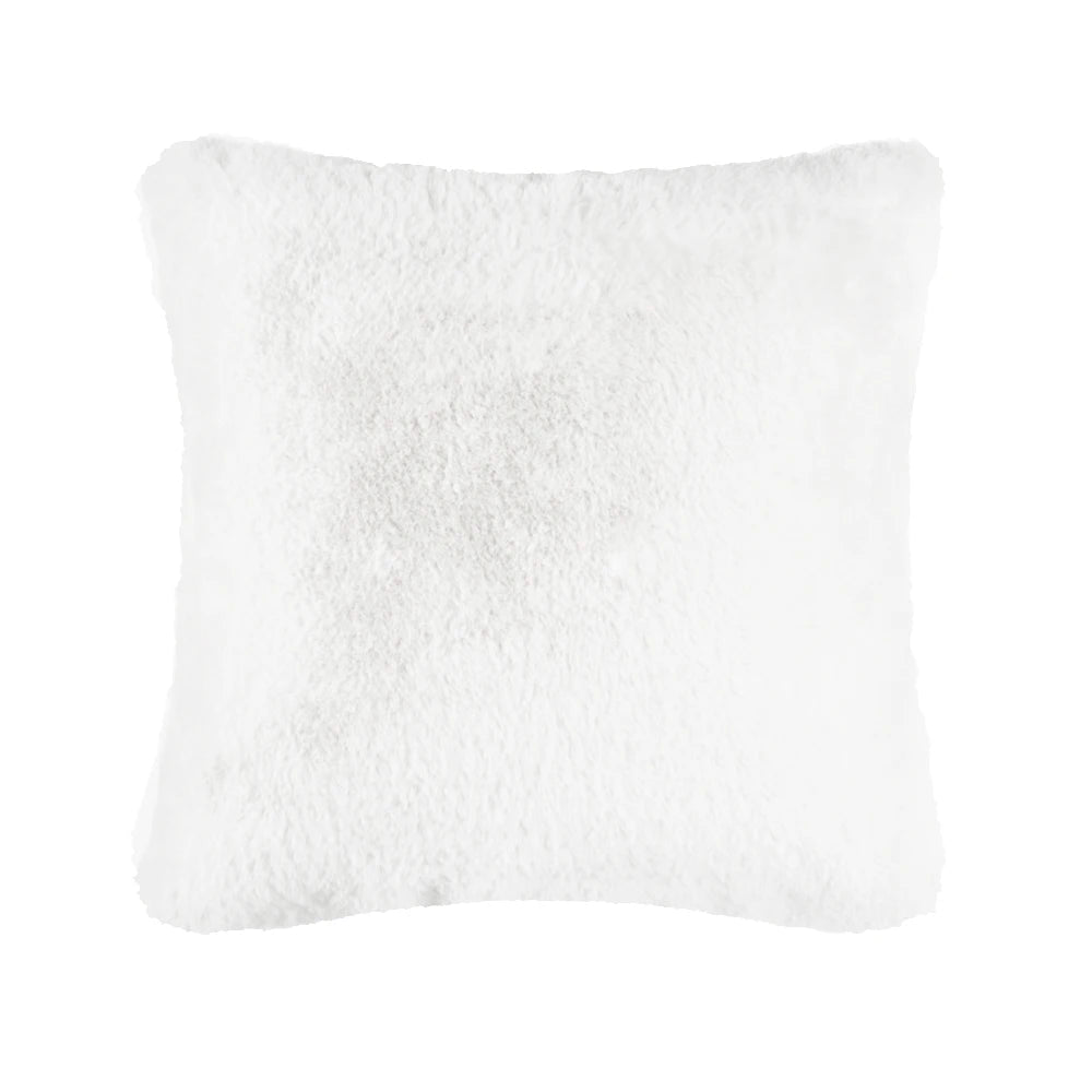 Soft fluffy faux fur throw pillow cover for home, sofa, bed, or car decor
