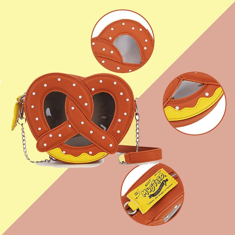 Details of Soft Pretzel Design Shoulder Bag