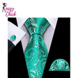 Solid Paisley Silk Tie Sassy Chick Logo