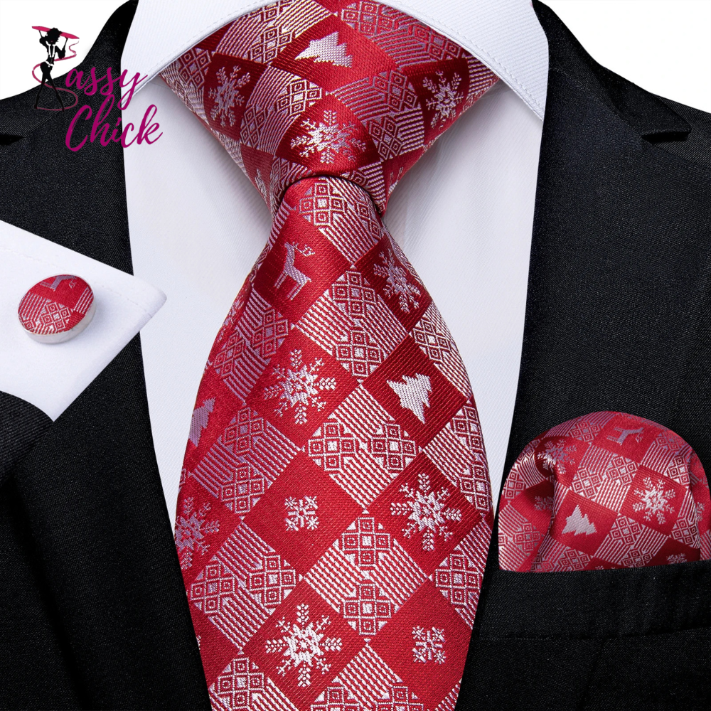 Solid Striped Paisley Neckties For Men Sassy Chick Logo