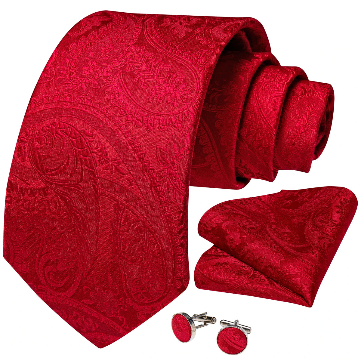 Solid Striped Paisley Neckties For Men