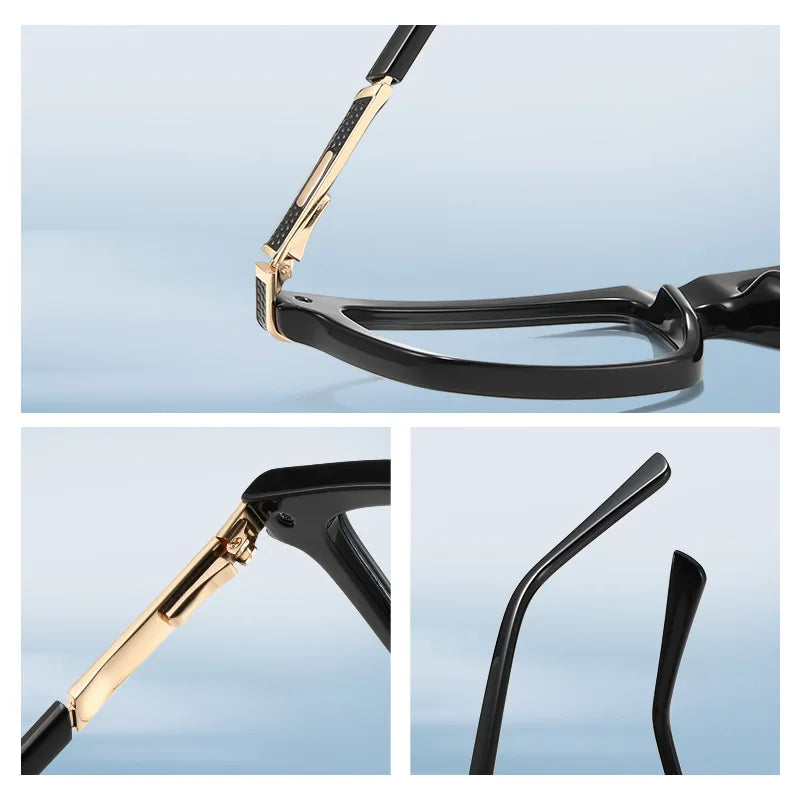 Square Frame Myopia Blue Light Blocking Reading Glasses