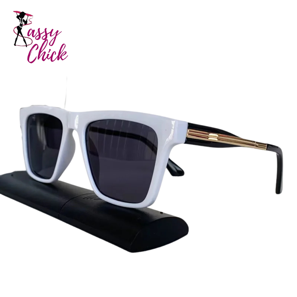 Square Punk UV400 Cycling Sports Sunglasses Sassy Chick Logo