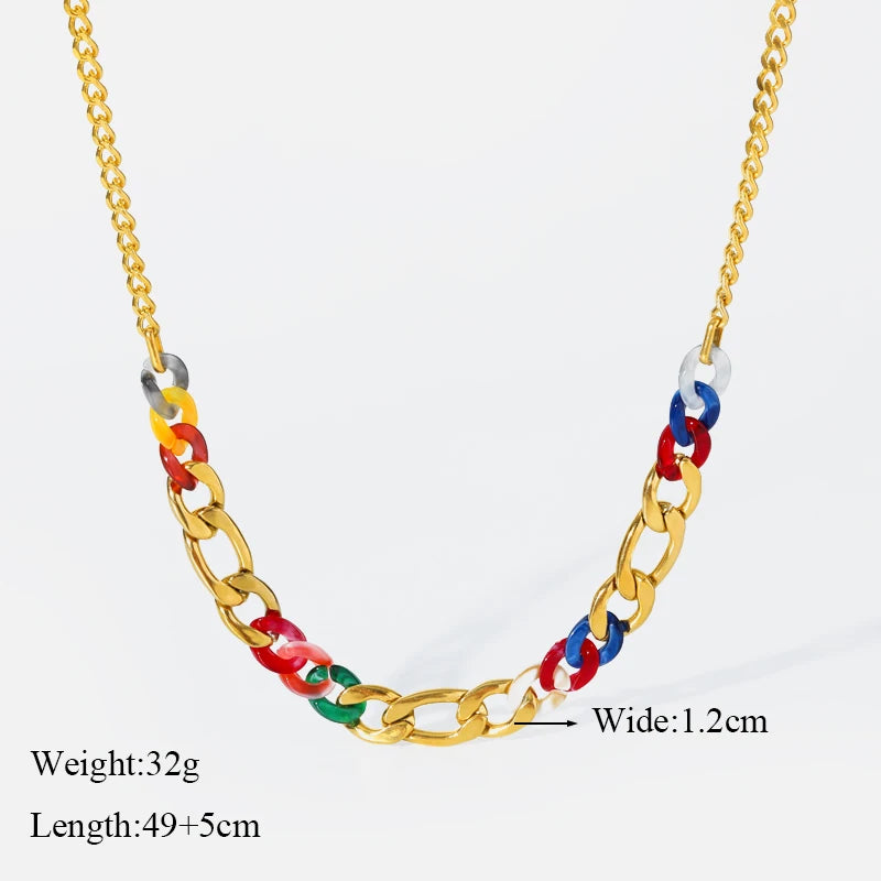 Stainless Steel Thick Chain Necklace