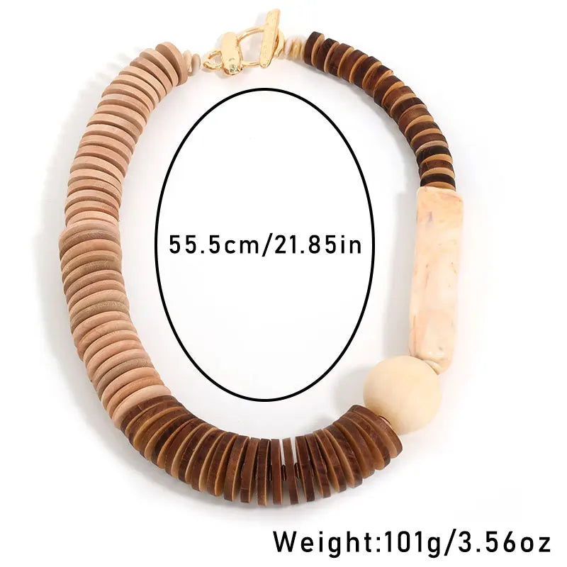 Size of Statement Beads Necklace Retro Style Handmade