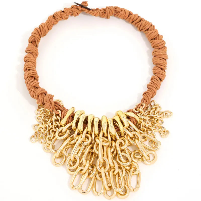 Statement Chains Accessories Handmade Beads Necklace