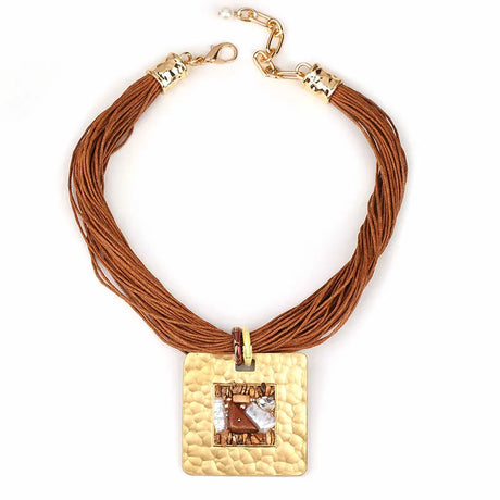 Statement Vintage Party Jewelry Brown