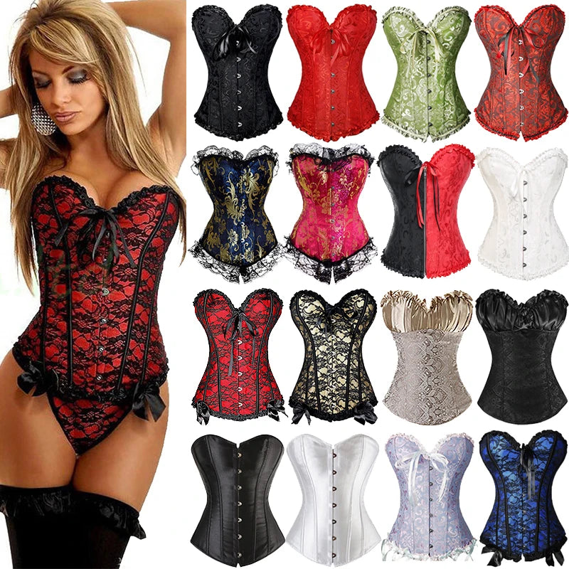 Steampunk Lace Up boned Clothing Plus Size Corsets Collections