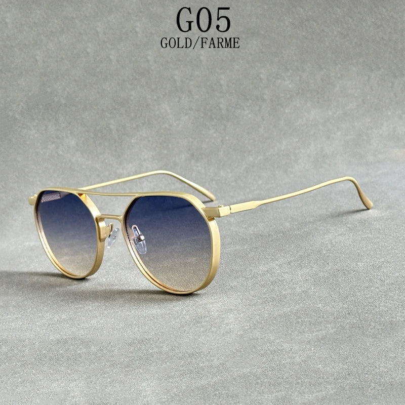 Steampunk Oval Men Sunglasses