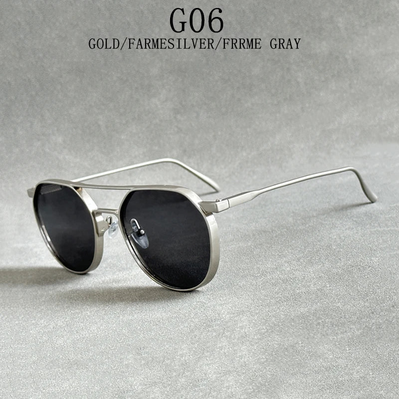 Steampunk Oval Men Sunglasses